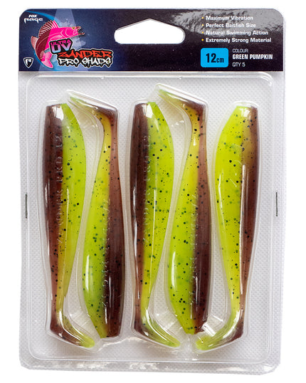 Fox Rage Ultra UV Zander Pro Shad 12cm Single Colour Packs