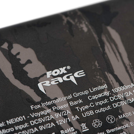 Fox Rage Voyager Camo Power Bank 10K mAh