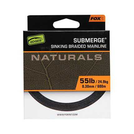 Fox Submerge Naturals Sinking Braid 0.38mm 65lb/29.5kg
