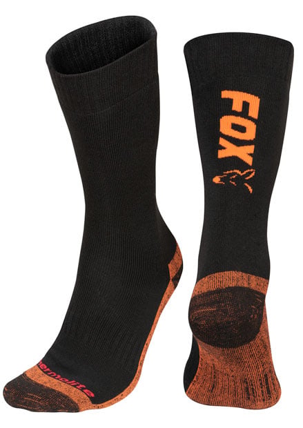 Fox Thermolie Long Socks Black/Orange Maat 40-43
