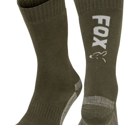 Fox Thermolite Long Socks Green/Silver Maat 40-43