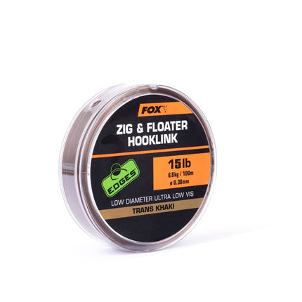 Fox Zig & Floater Hooklink - Trans Khaki