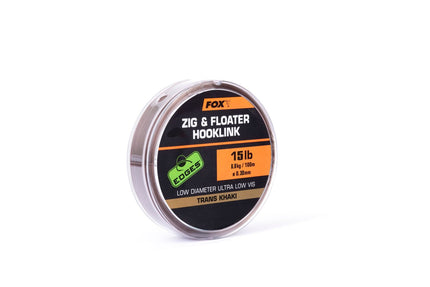 Fox Zig & Floater Hooklink - Trans Khaki