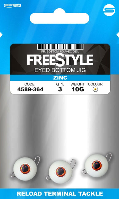 FreeStyle Eyed Bottom Jig White