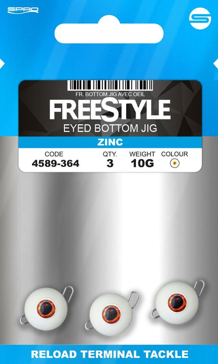 FreeStyle Eyed Bottom Jig White