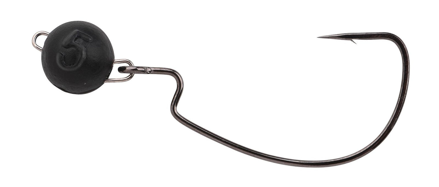 FreeStyle Rigged Bottom Jigs Black Maat 3/0