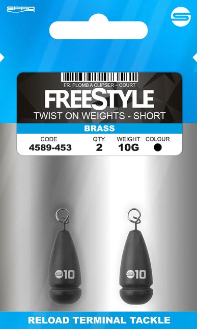 FreeStyle Twist On Weights Short Brass