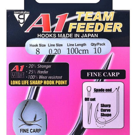 GAMAKATSU Booklet A1 Team Feeder Fine Carp 100cm NS Black