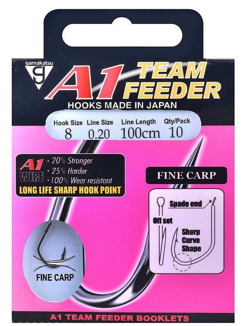 GAMAKATSU Booklet A1 Team Feeder Fine Carp 100cm NS Black