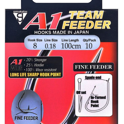 GAMAKATSU Booklet A1 Team Feeder Fine Feeder 100cm NS Black