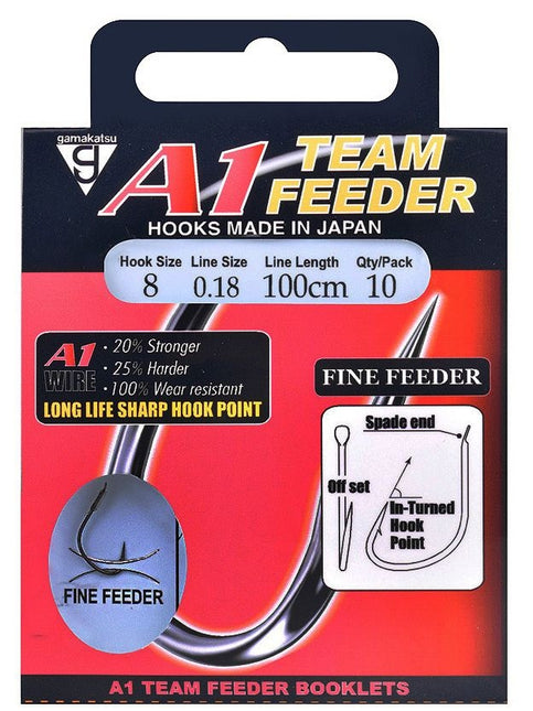 GAMAKATSU Booklet A1 Team Feeder Fine Feeder 100cm NS Black