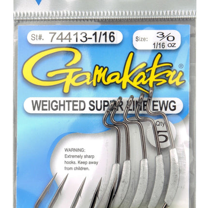 GAMAKATSU EWG Weighted Hooks NS Black