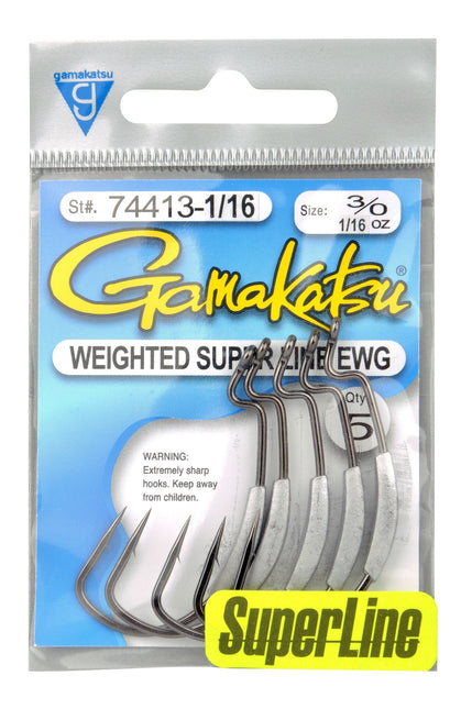 GAMAKATSU EWG Weighted Hooks NS Black