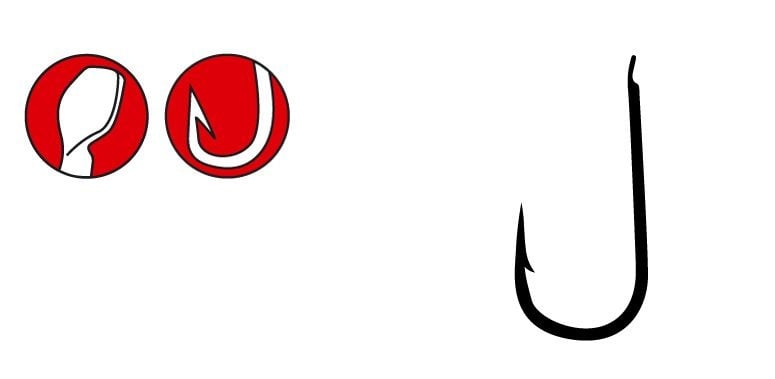 GAMAKATSU LS-1312F Hooks NS Black