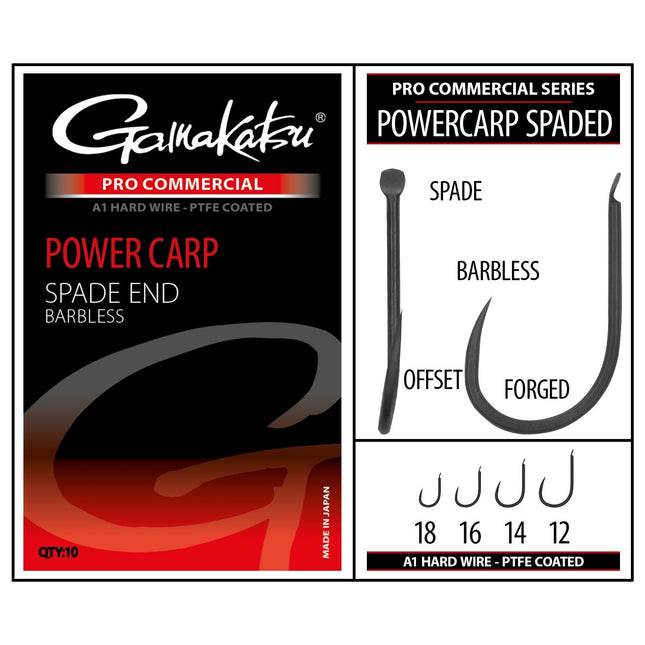 GAMAKATSU PRO-C Powercarp Eyed A1 PTFE BL Grey