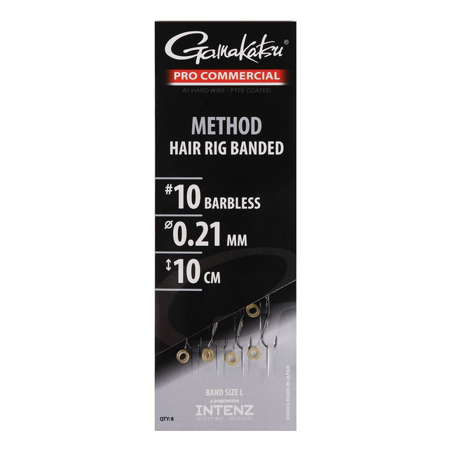 GAMAKATSU Pro Commercial Method Hair Rig Banded 10cm