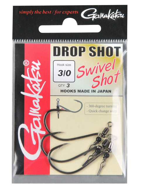 GAMAKATSU Swivel Shot Hooks NS Black