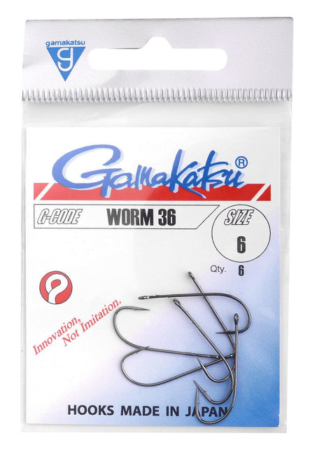 GAMAKATSU Worm 36 Hooks NS Black