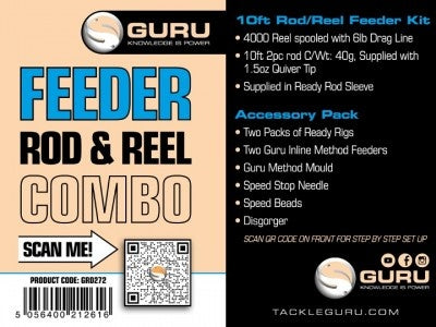 Guru 10' Feeder Rod & Reel Combo