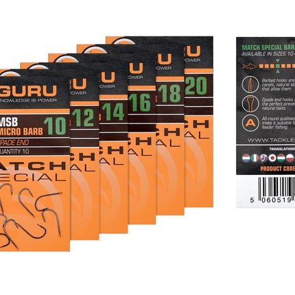 Guru Match Special Hook (Barbed/Spade End)