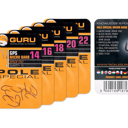 Guru Pole Special Hook (Barbed/Spade End)