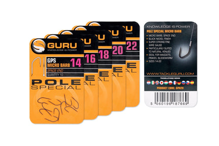 Guru Pole Special Hook (Barbed/Spade End)