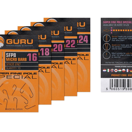 Guru Super Fine Pole (Barbed/Spade End)