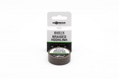 Korda Basix Braided Hooklink Camo Green
