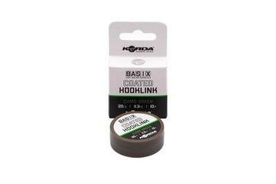 Korda Basix Coated Hooklink Camo Green