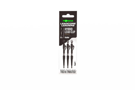 Korda Kable Leadcore Leader Hybrid Lead Clip 50cm