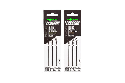 Korda Kable Leadcore Leader Ring Swivel 100cm