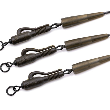 Korda Leadcore Leader Hybrid Lead Clip Ring Swivel 100cm