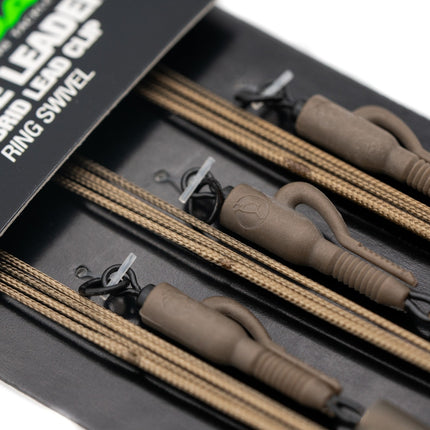 Korda Leadcore Leader Hybrid Lead Clip Ring Swivel 100cm
