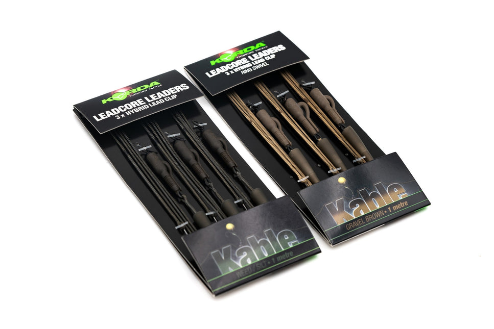 Korda Leadcore Leader Hybrid Lead Clip Ring Swivel 100cm