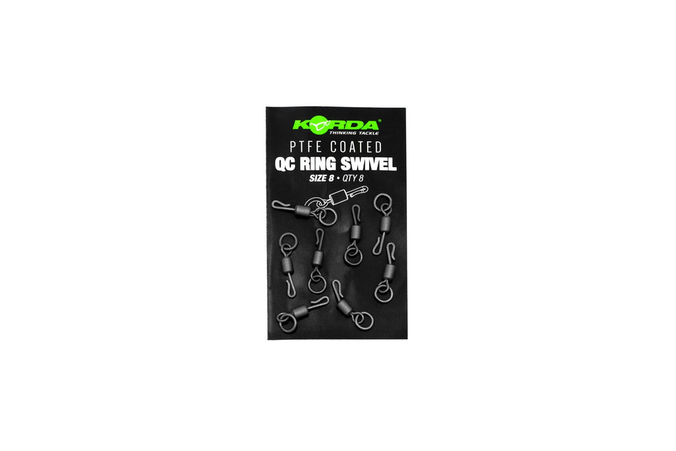 Korda PTFE QC Ring Swivel  8pcs