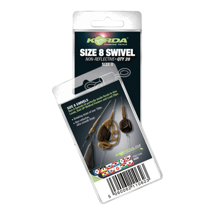 Korda Ring Swivel - Black  8pcs