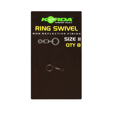 Korda Ring Swivel - Black  8pcs