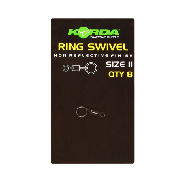 Korda Ring Swivel - Black  8pcs