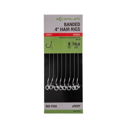Korum Banded Hair Rigs Barbed