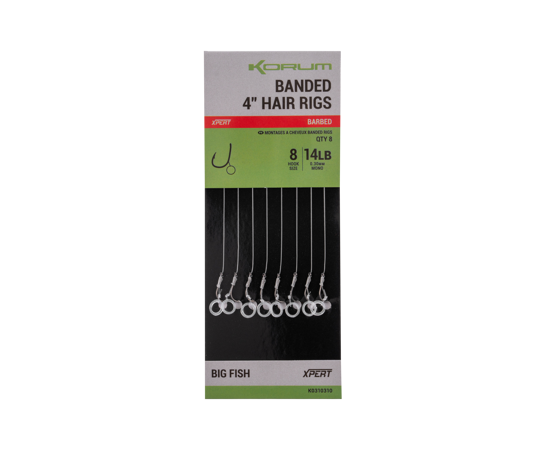 Korum Banded Hair Rigs Barbed