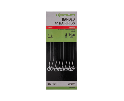 Korum Banded Hair Rigs Barbed