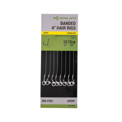 Korum Banded Hair Rigs Barbless