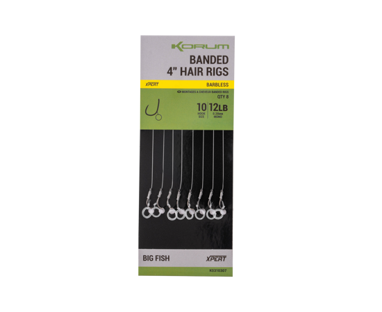 Korum Banded Hair Rigs Barbless