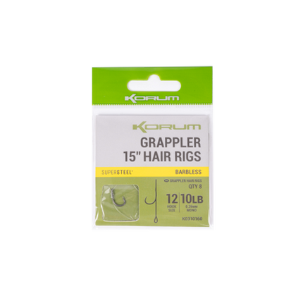 Korum Grappler Big Fish Hair Rigs 4"/10cm