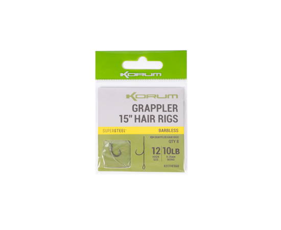 Korum Grappler Big Fish Hair Rigs 4"/10cm