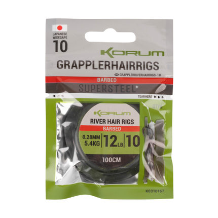 Korum Grappler Hair Rigs 100cm