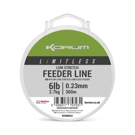 Korum Limitless Low Stretch Feeder Line