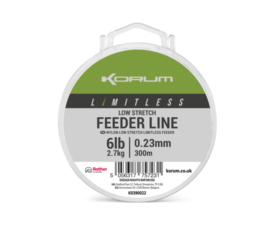 Korum Limitless Low Stretch Feeder Line