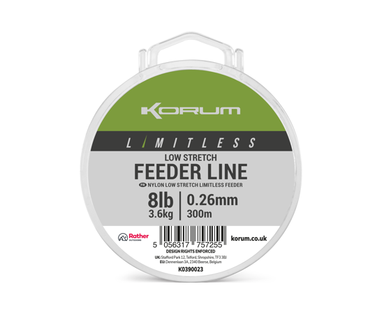 Korum Limitless Low Stretch Feeder Line