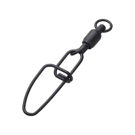 MadCat Stainl. BB Swivels w. Crossl. Snap Black